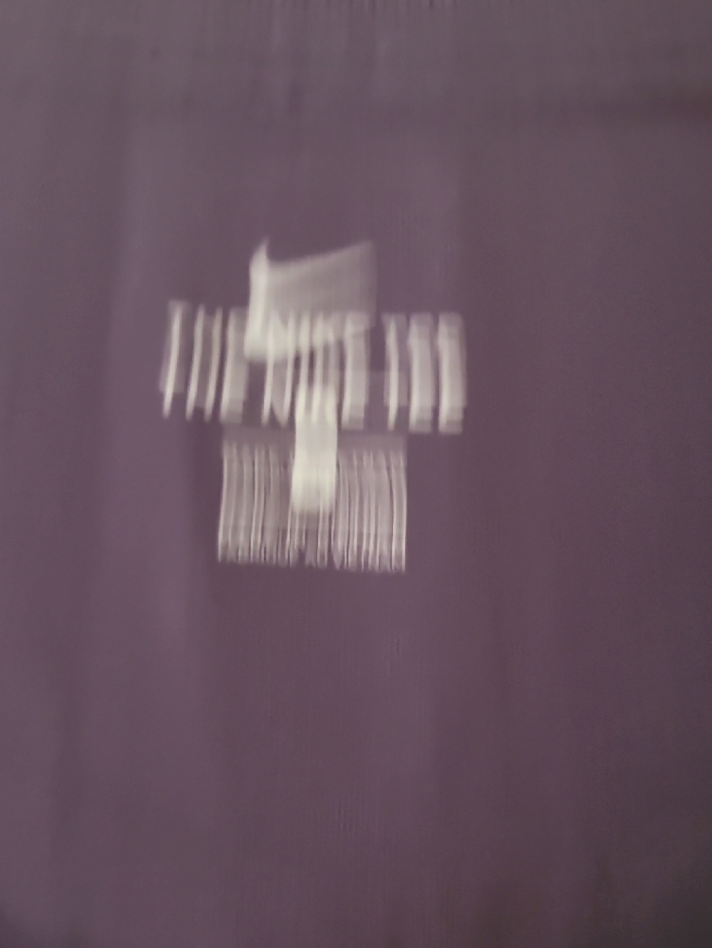 Nike Purple Scoop Neck Short Sleeve Tee with White Logo - Picture 3 of 6